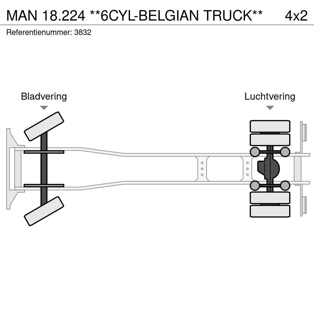 MAN 18.224 **6CYL-BELGIAN TRUCK** Hákový nosič kontejnerů