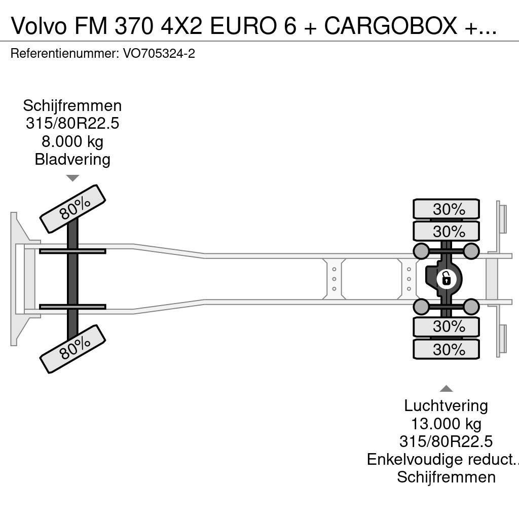 Volvo FM 370 4X2 EURO 6 + CARGOBOX + CARGOLIFT ZEPRO Skříňová nástavba