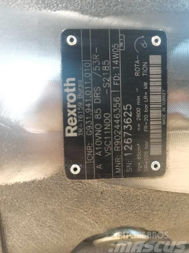 Rexroth {A10V No 85 DRS} pump Hydraulika