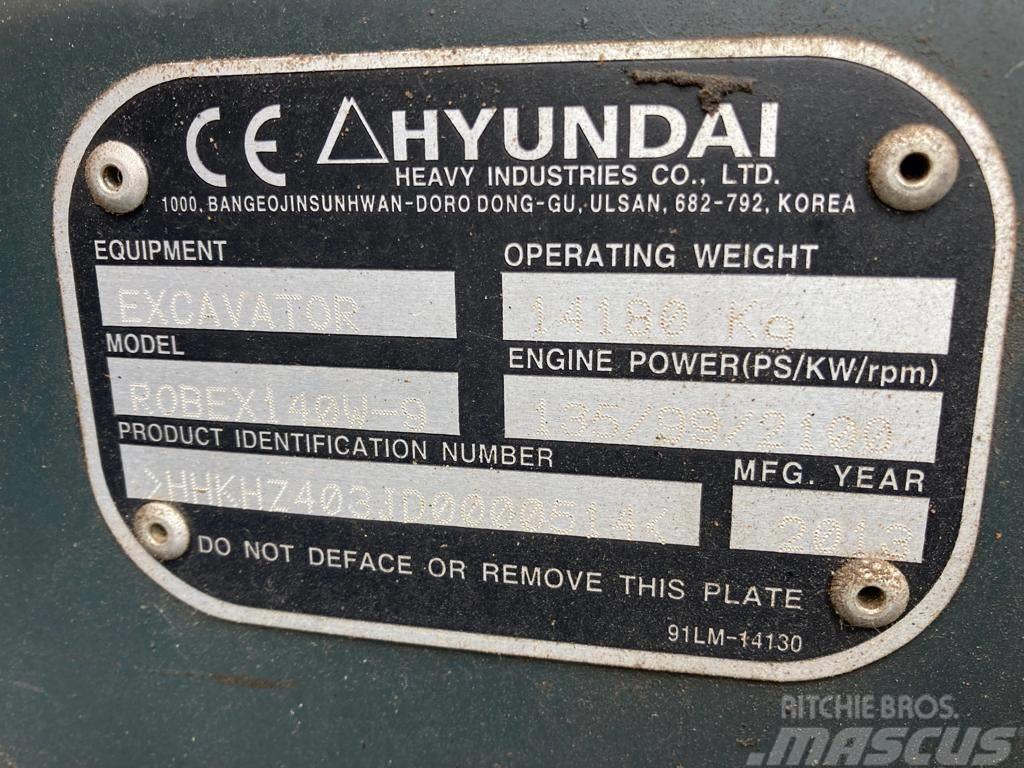 Hyundai Robex 140 W-9 Kolová rýpadla