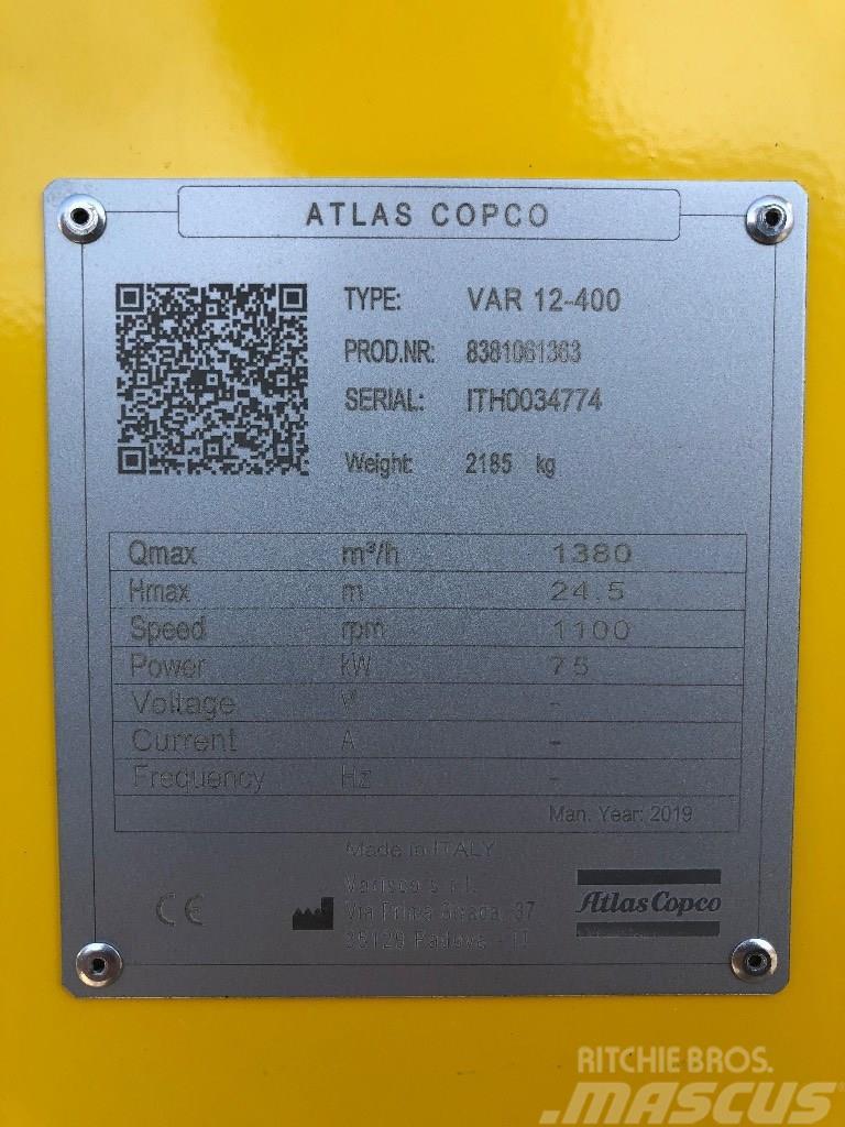 Atlas Copco VAR 12-400 Vodní čerpadla