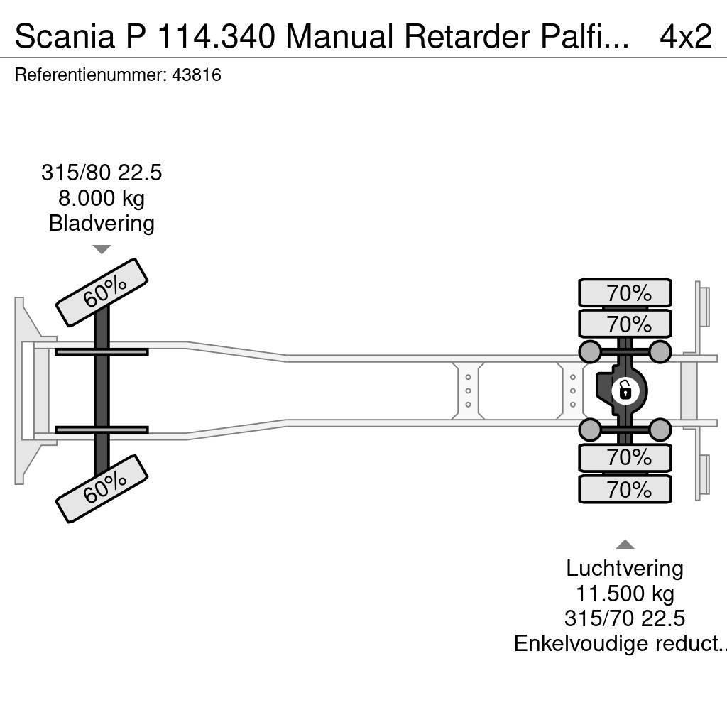 Scania P 114.340 Manual Retarder Palfinger 9,5 Tonmeter l Univerzální terénní jeřáby