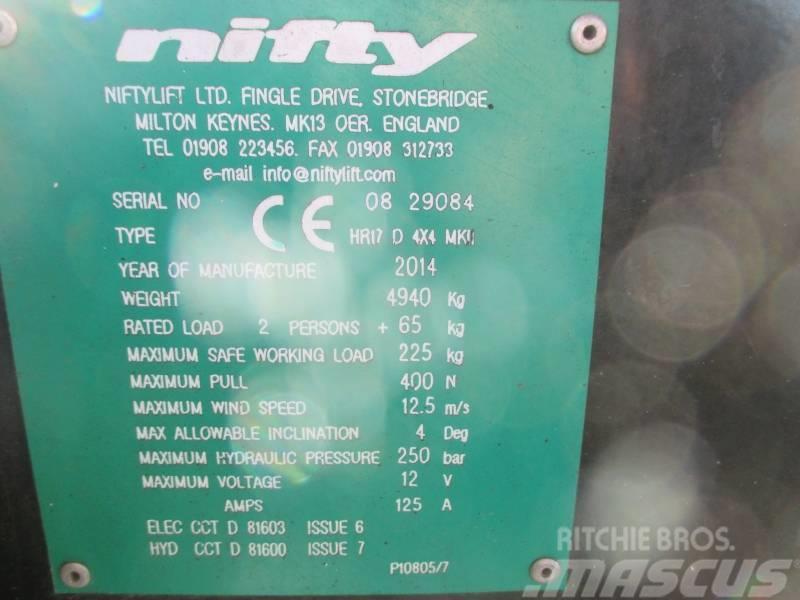 Niftylift HR 17 D 4x4 Kloubové plošiny