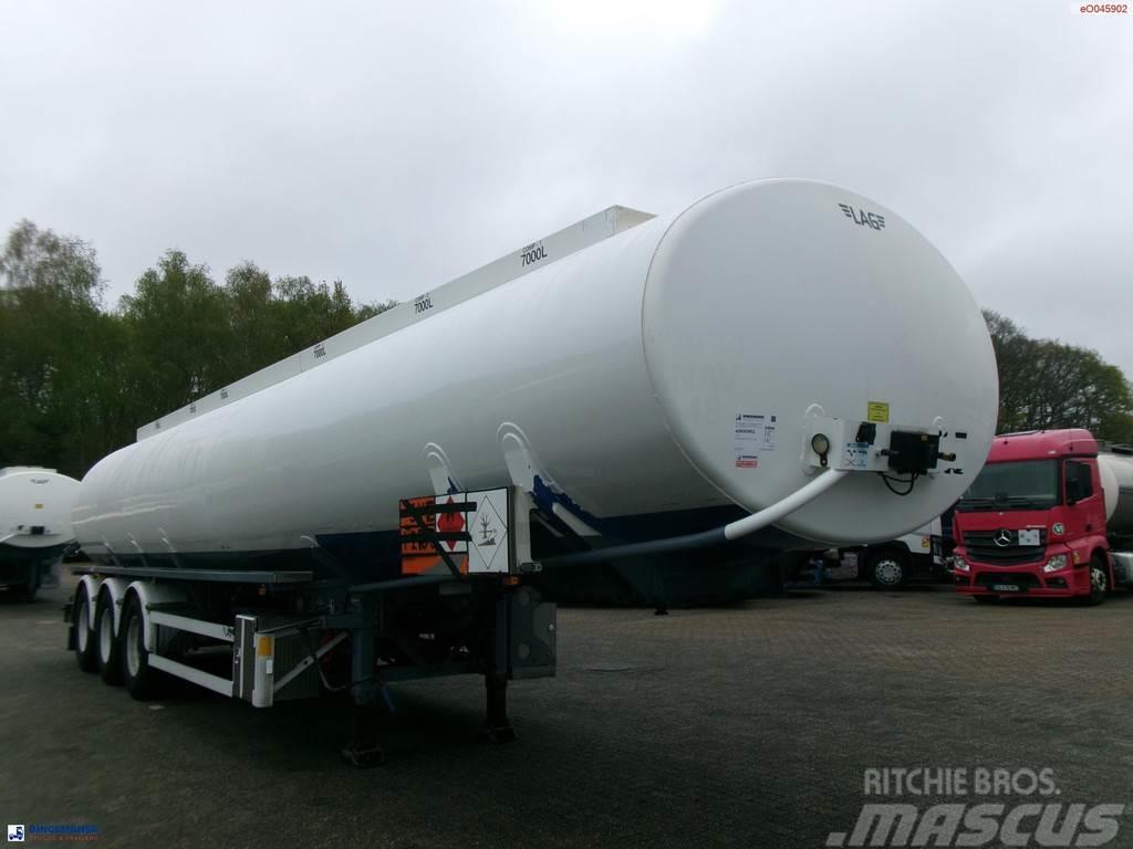 LAG Fuel tank alu 42 m3 / 6 comp + pump Cisternové návěsy