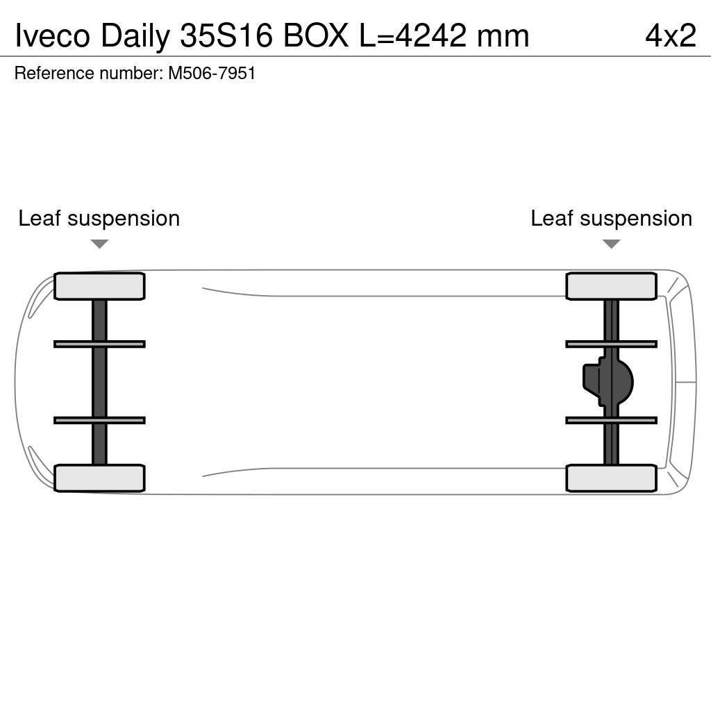 Iveco Daily 35S16 BOX L=4242 mm Další