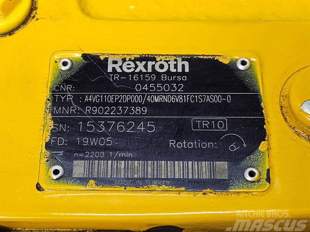 Rexroth A4VG110EP2DP000/40MR-Drive pump/Fahrpumpe/Rijpomp Hydraulika