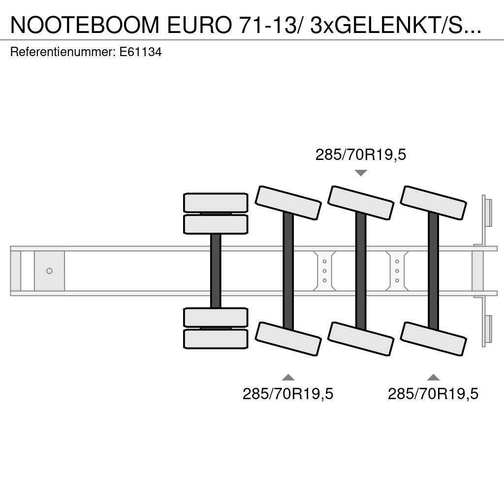 Nooteboom EURO 71-13/ 3xGELENKT/STEERING/DIR. Podvalníkové návěsy
