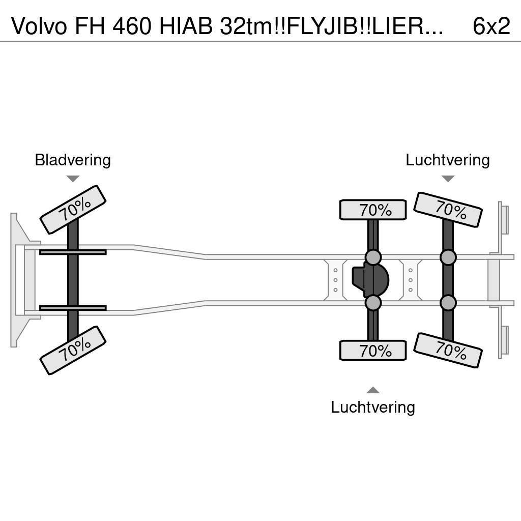 Volvo FH 460 HIAB 32tm!!FLYJIB!!LIER/WINSCH/WINDE!!EURO6 Univerzální terénní jeřáby