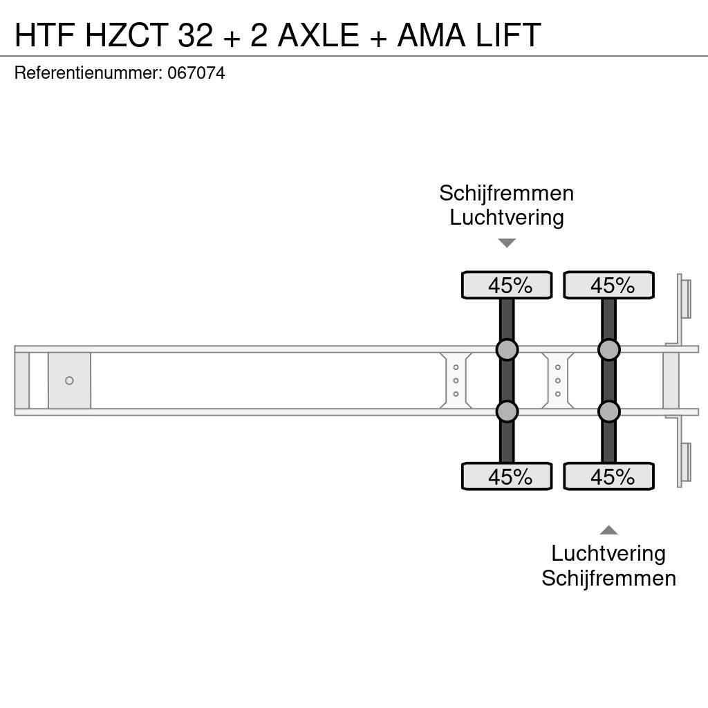 HTF HZCT 32 + 2 AXLE + AMA LIFT Skříňové návěsy