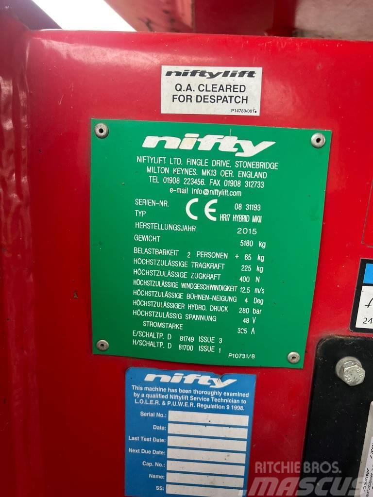 Niftylift HR 17 Kloubové plošiny