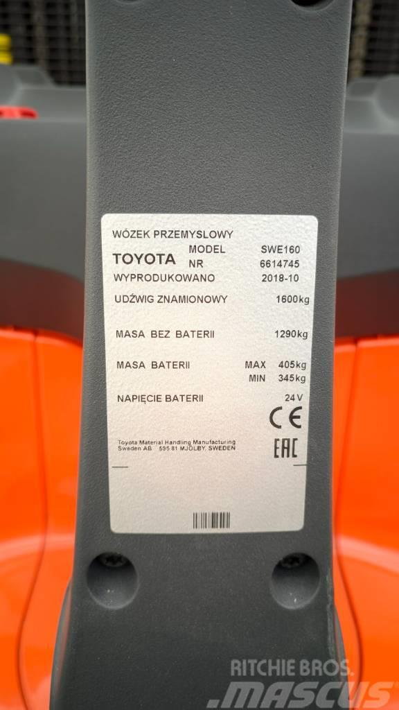 Toyota SWE160 Ručně vedené vysokozdvižné vozíky
