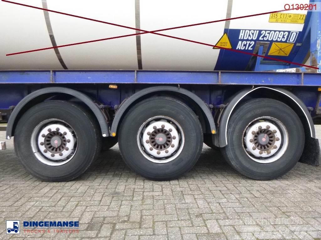 Tirsan 3 axle Platform trailer Valníkové návěsy/Návěsy se sklápěcími bočnicemi