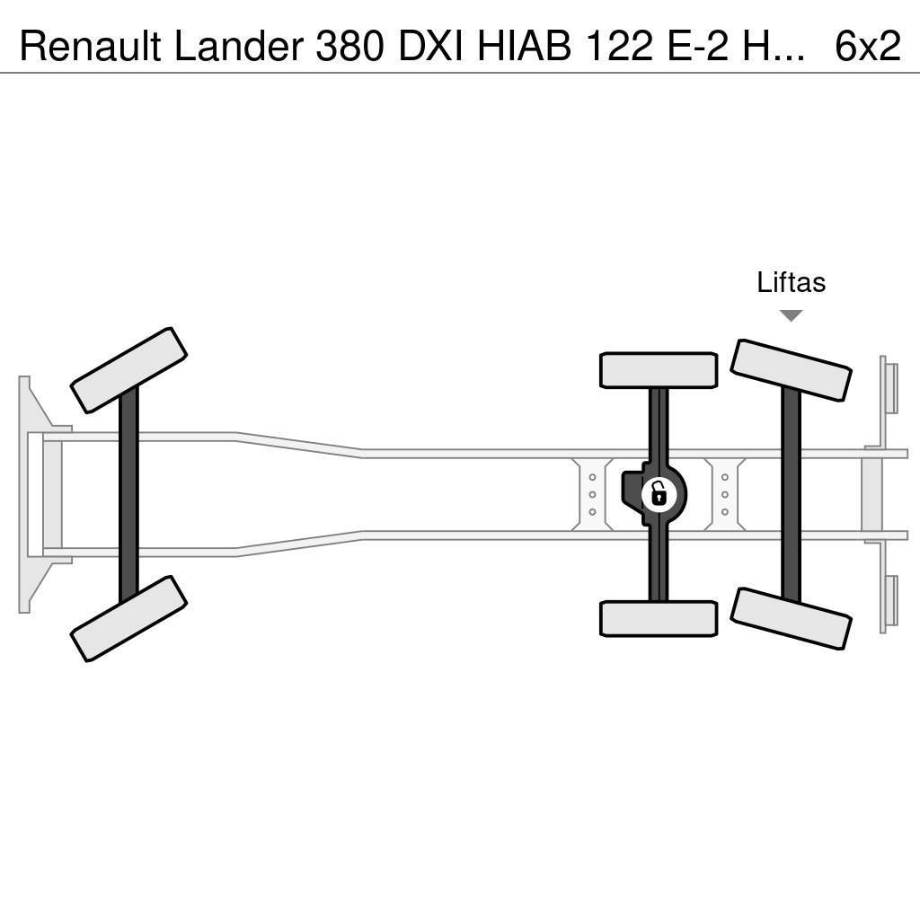 Renault Lander 380 DXI HIAB 122 E-2 HiDuo - REMOTE CONTROL Univerzální terénní jeřáby