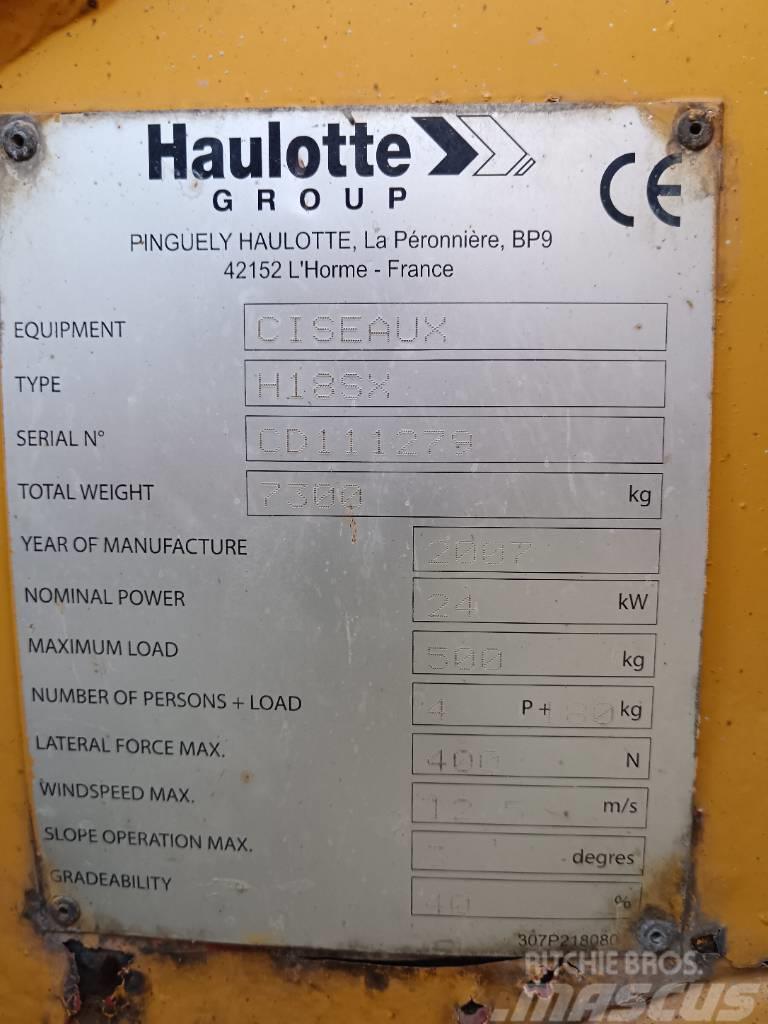 Haulotte H 18 SX Nůžková zvedací plošina