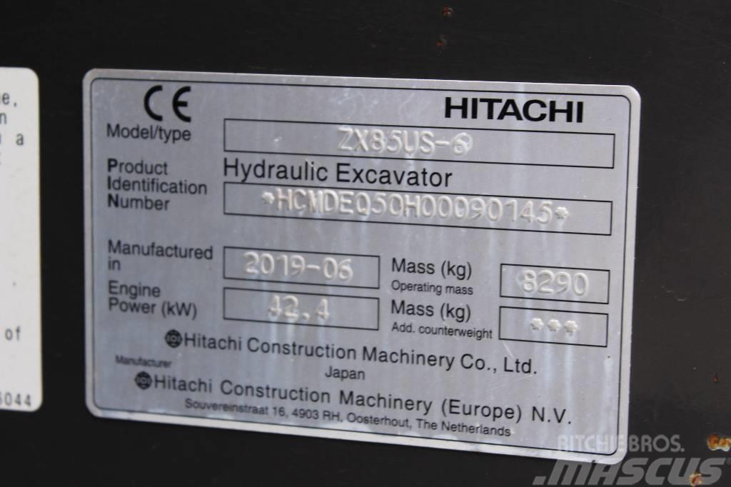 Hitachi ZX 85 US-6 / Uusi Engcon, Rasvari, Huollettu! Midi rýpadla 7t - 12t