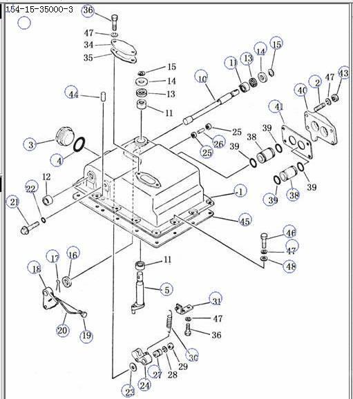 Shantui SD22 transmission control valve 154-15-350004- Převodovka