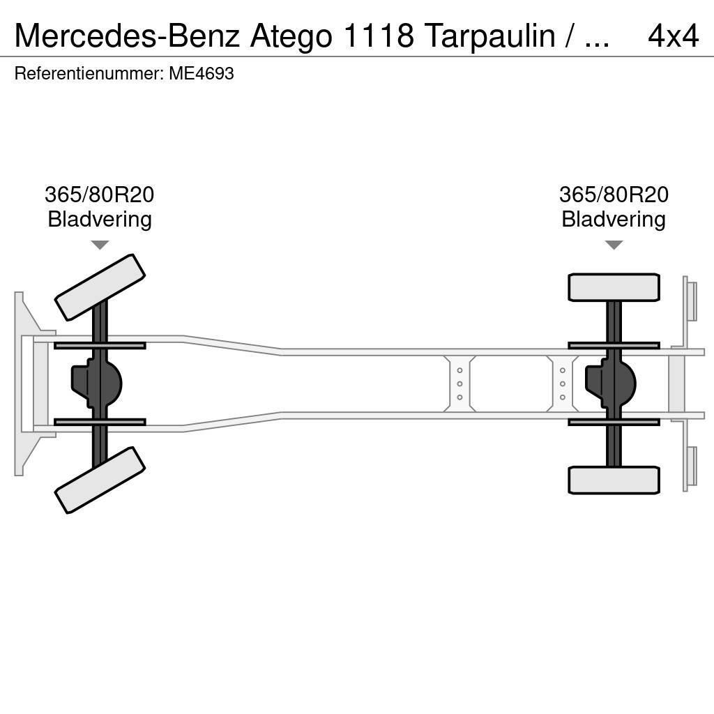 Mercedes-Benz Atego 1118 Tarpaulin / Canvas Box Truck Hasičský vůz