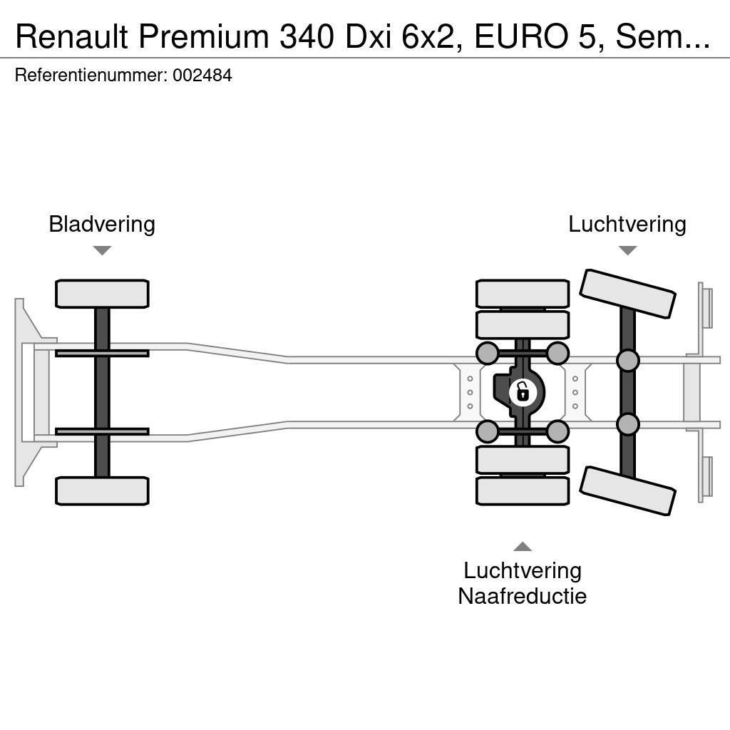 Renault Premium 340 Dxi 6x2, EURO 5, Semat Zoeller Popelářské vozy
