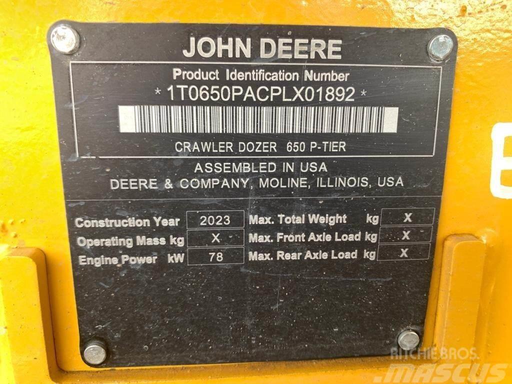 John Deere 650P LGP Pásové dozery