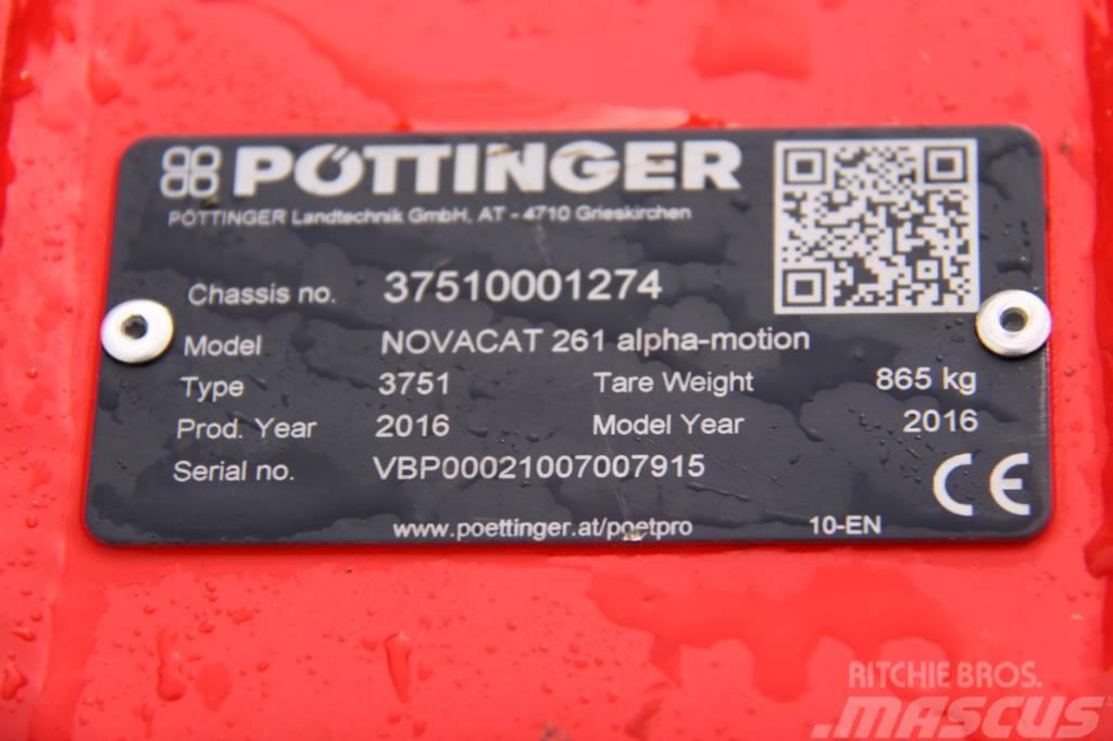 Pöttinger Novacat Alpha-Motion 261 Sekačky namontované a tažené