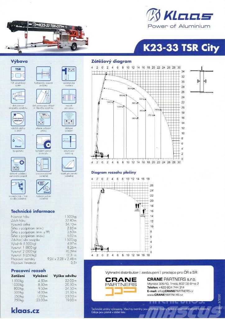 Klaas K 23-33 RS City Stavební jeřáby