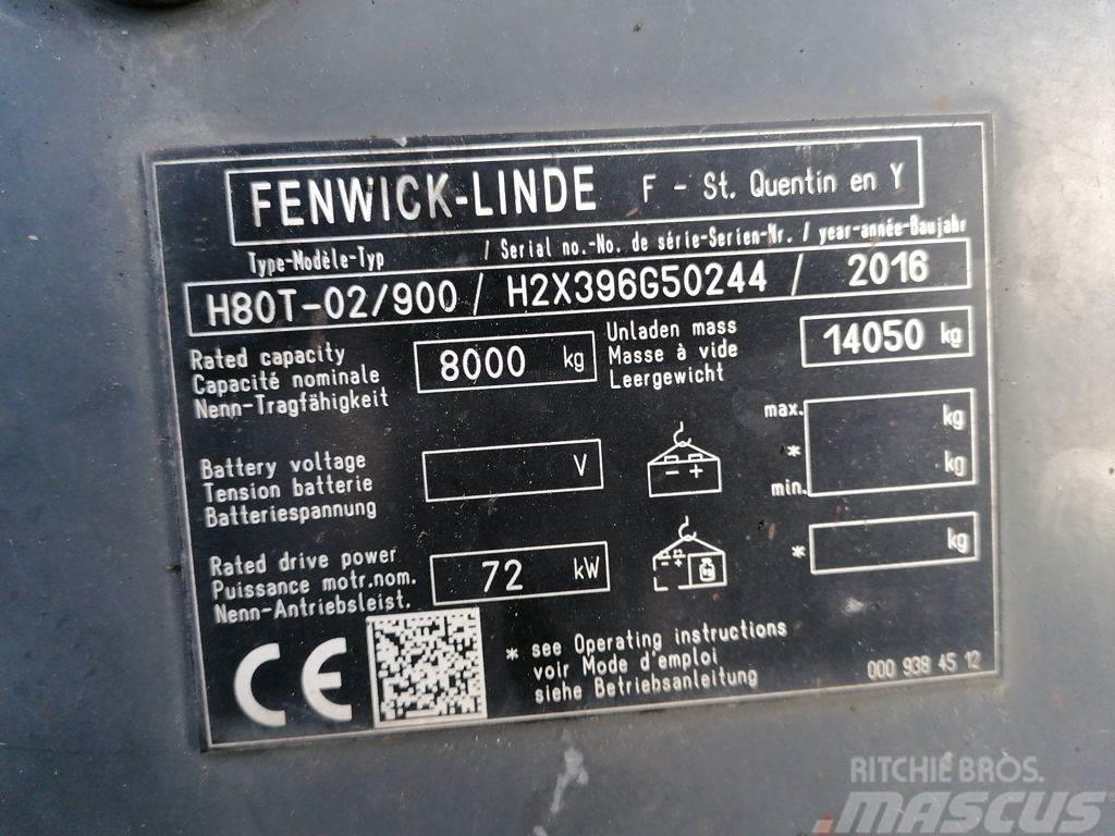 Linde H80T-02/900 LPG vozíky