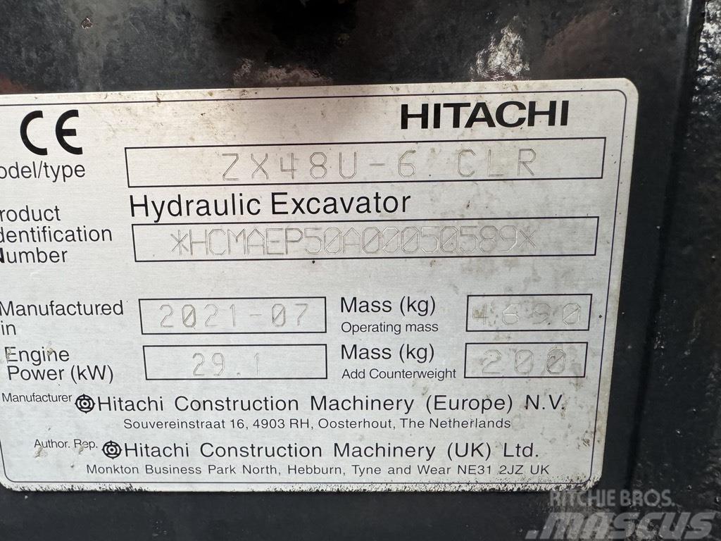Hitachi zx48U-6 Mini rýpadla < 7t