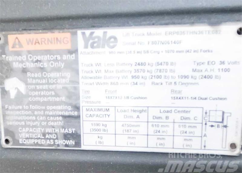 Yale ERP035TH Akumulátorové vozíky