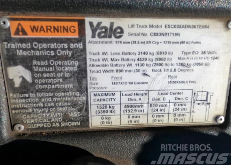 Yale ESC035AC Akumulátorové vozíky