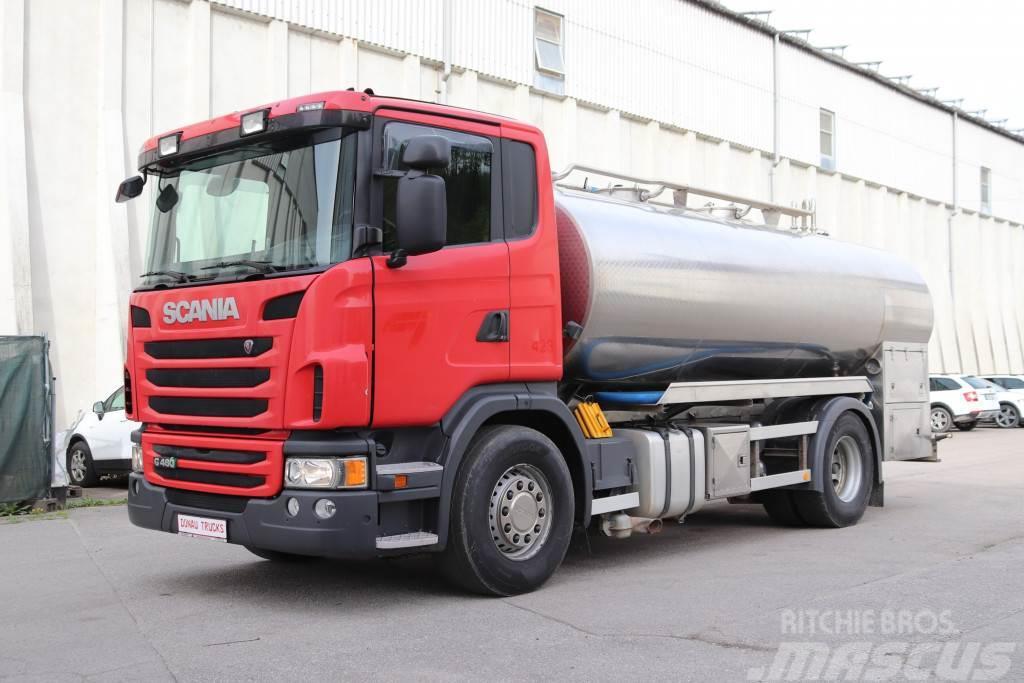 Scania G480 E6 Milch Isoliert 11.000L 3 Kammern Pumpe Cisternové vozy