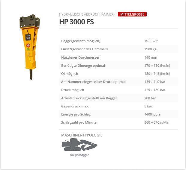 Indeco HP 3000 FS Bourací kladiva / Sbíječky