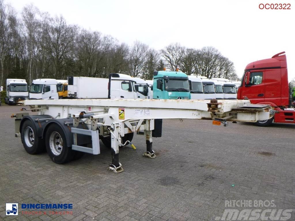 Robuste Kaiser 2-axle container chassis 20 ft + tipping Sklápěcí návěsy