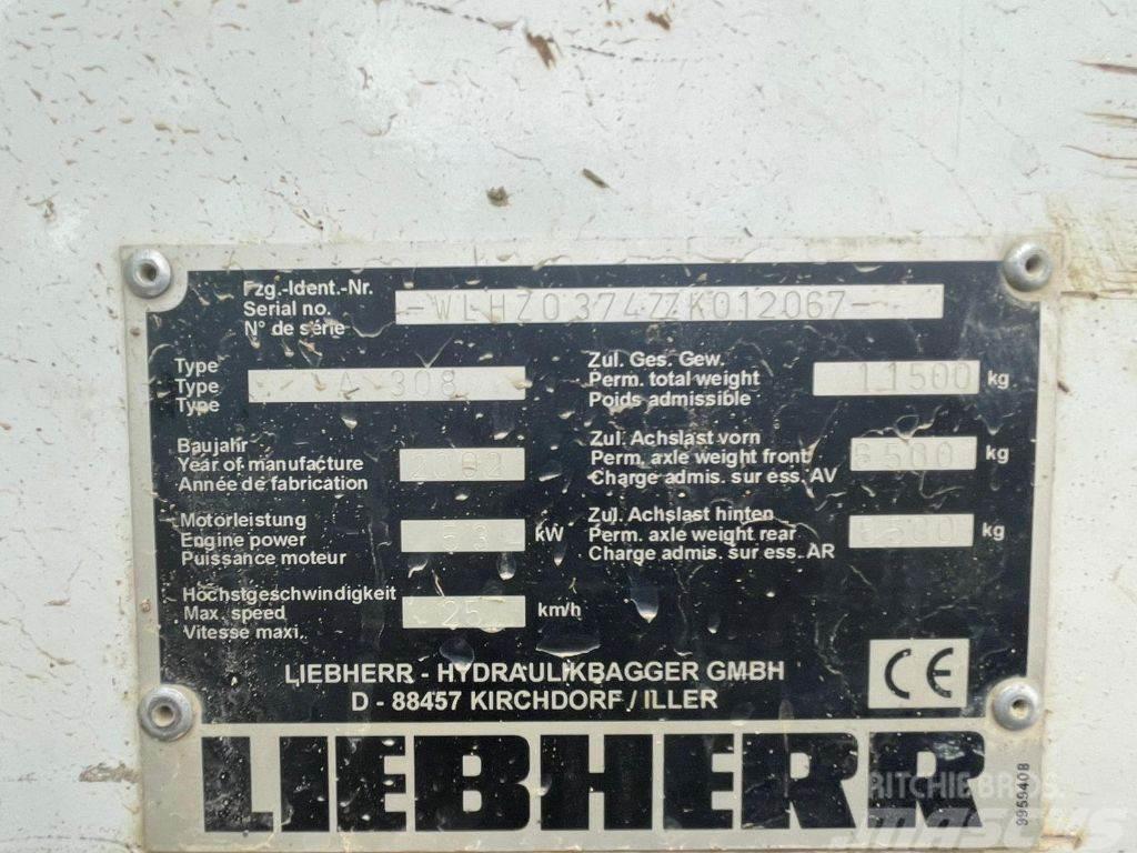 Liebherr A 308 Kolová rýpadla