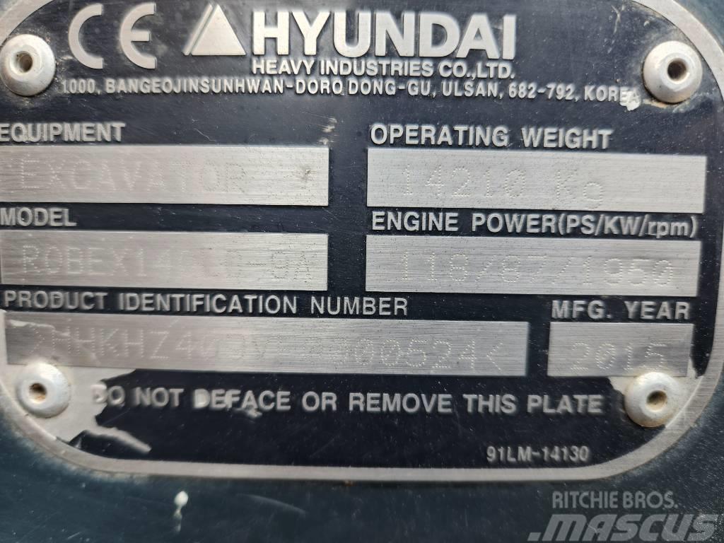 Hyundai 140LC-9A Pásová rýpadla