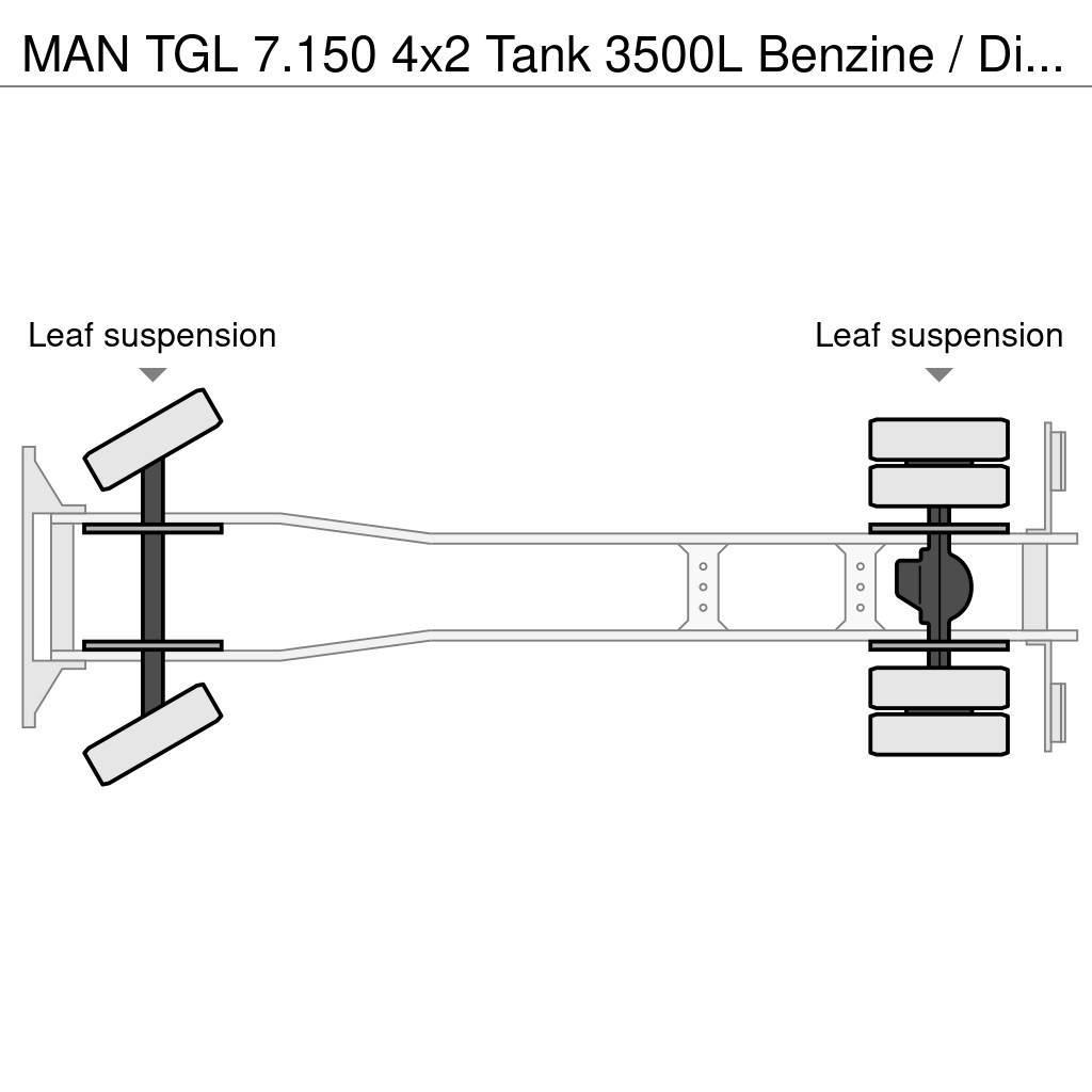 MAN TGL 7.150 4x2 Tank 3500L Benzine / Diesel Cisternové vozy