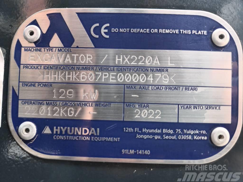 Hyundai HX 220AL Pásová rýpadla