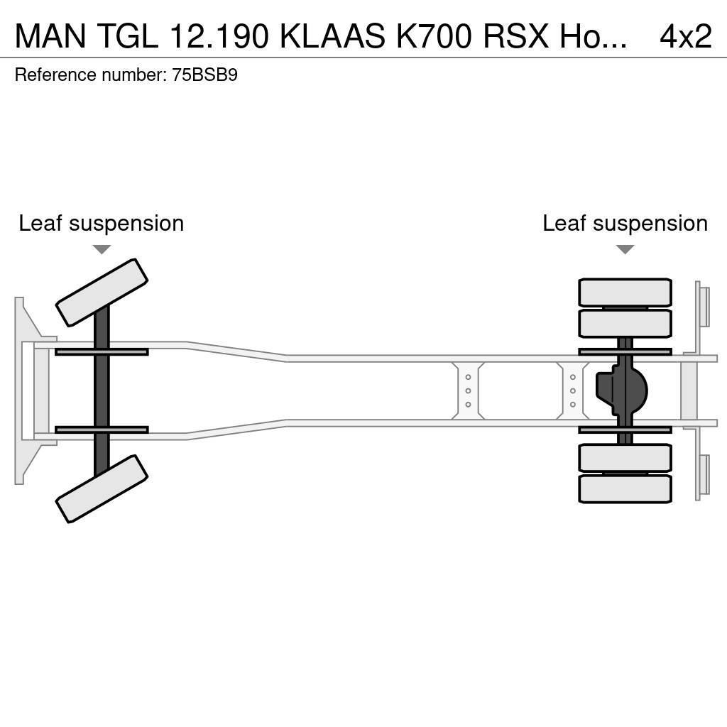 MAN TGL 12.190 KLAAS K700 RSX Hoogwerker bak (487 werk Univerzální terénní jeřáby