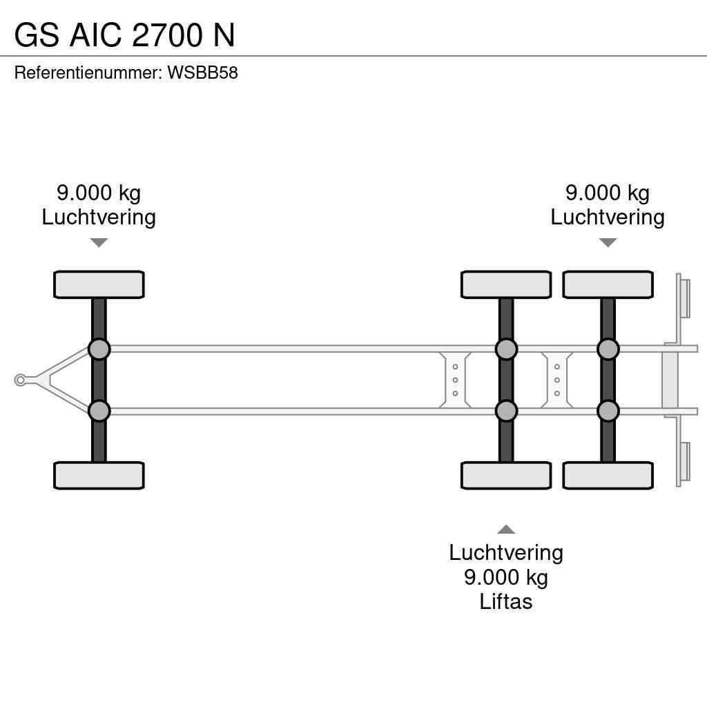 GS AIC 2700 N Kontejnerové přívěsy
