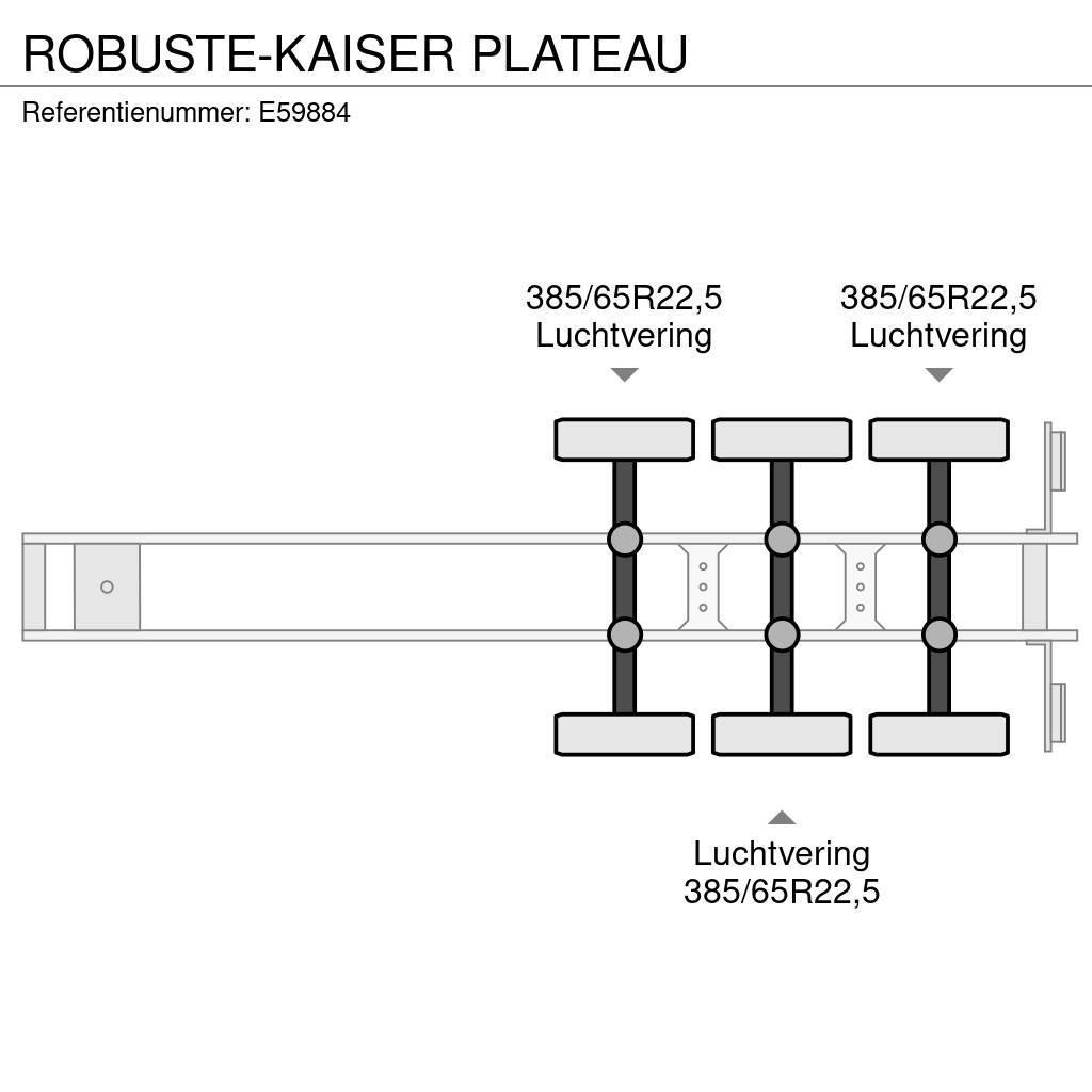  Robuste-Kaiser PLATEAU Valníkové návěsy/Návěsy se sklápěcími bočnicemi