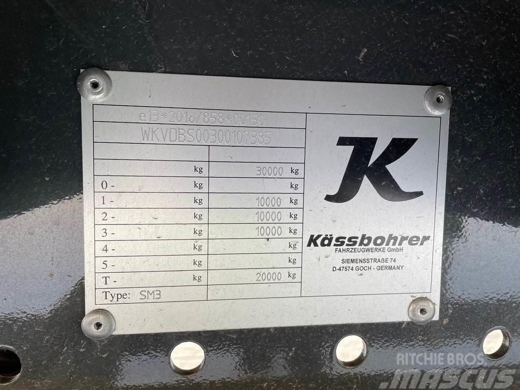 Kässbohrer DRAWBAR 3 + HYDRAULIC RAMPS + AIR SUSPENSION Podvalníky