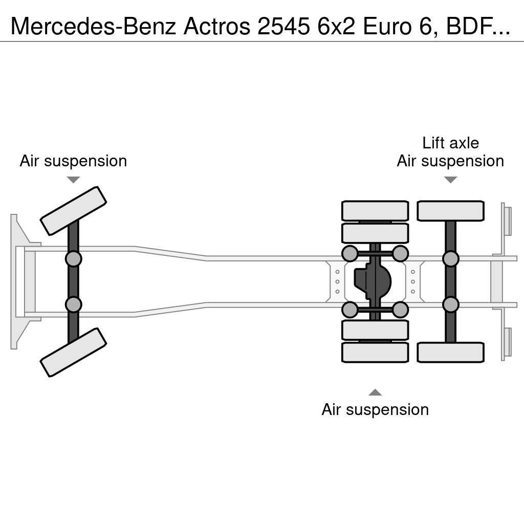 Mercedes-Benz Actros 2545 6x2 Euro 6, BDF system, ACC, Retarder Lanový nosič kontejnerů