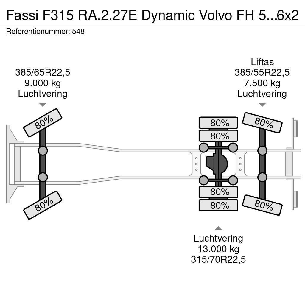 Fassi F315 RA.2.27E Dynamic Volvo FH 500 6x2 Euro 6! Univerzální terénní jeřáby