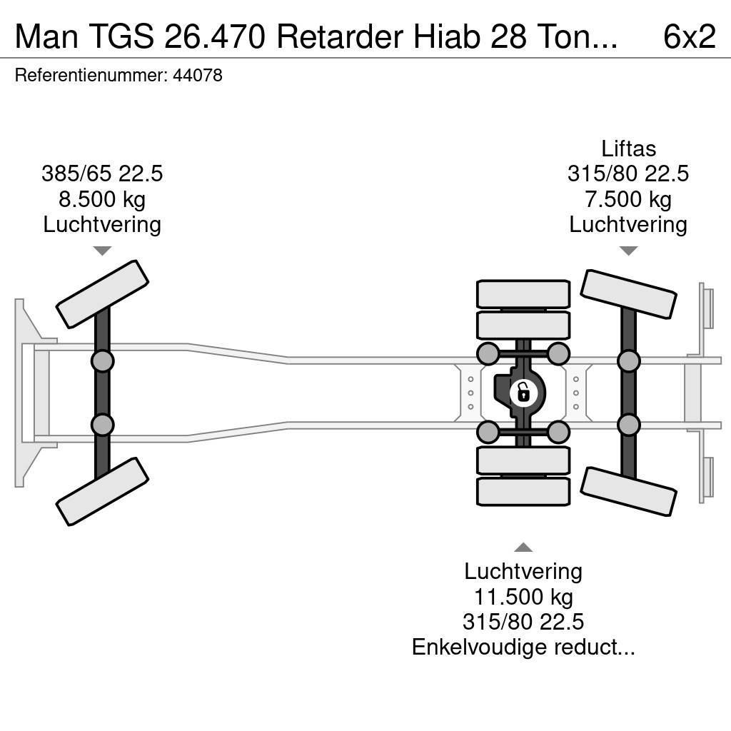 MAN TGS 26.470 Retarder Hiab 28 Tonmeter laadkraan NEW Univerzální terénní jeřáby