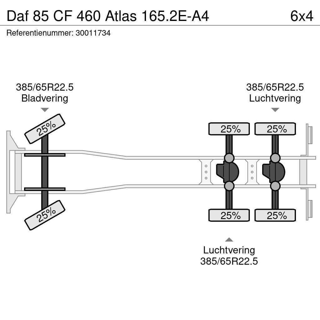 DAF 85 CF 460 Atlas 165.2E-A4 Autojeřáby, hydraulické ruky