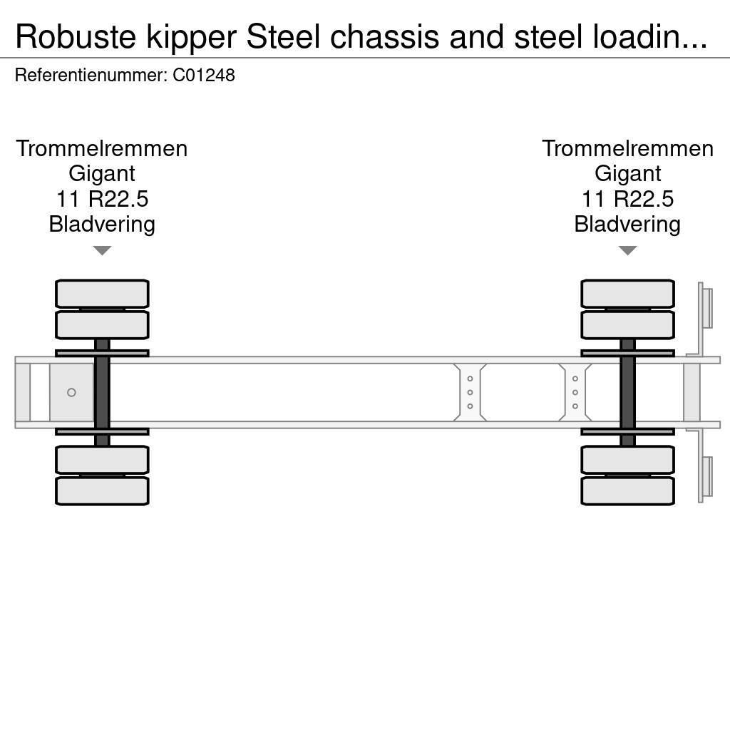 Robuste kipper Steel chassis and steel loading platform Sklápěcí návěsy