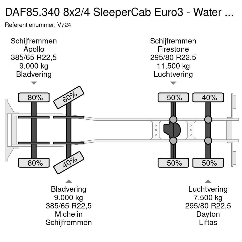 DAF 85.340 8x2/4 SleeperCab Euro3 - Water TankWagen 24 Cisternové vozy