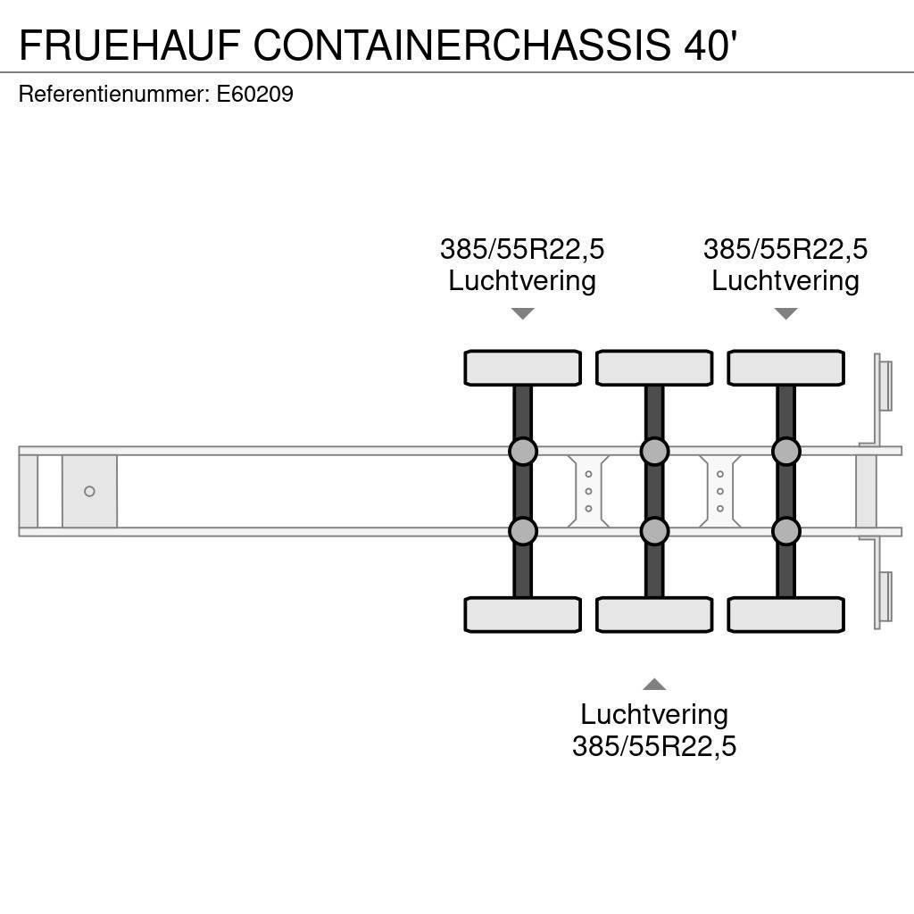Fruehauf CONTAINERCHASSIS 40' Návěsové nástavby