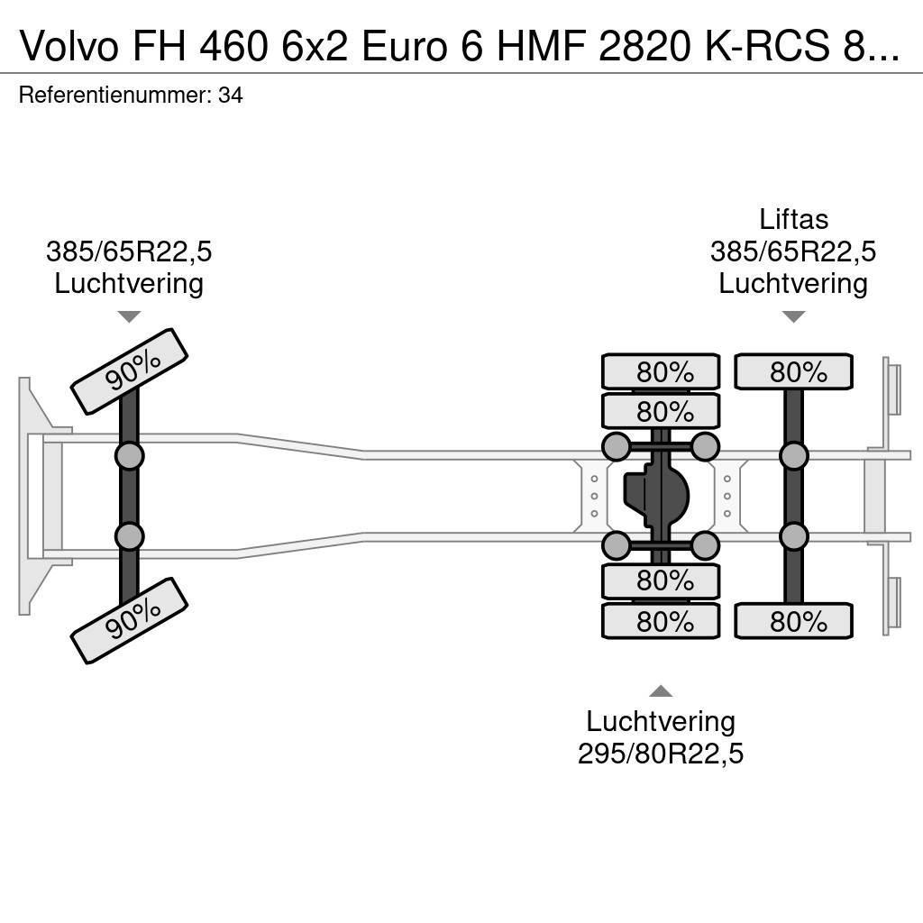 Volvo FH 460 6x2 Euro 6 HMF 2820 K-RCS 8 x Hydr Crane Ye Univerzální terénní jeřáby