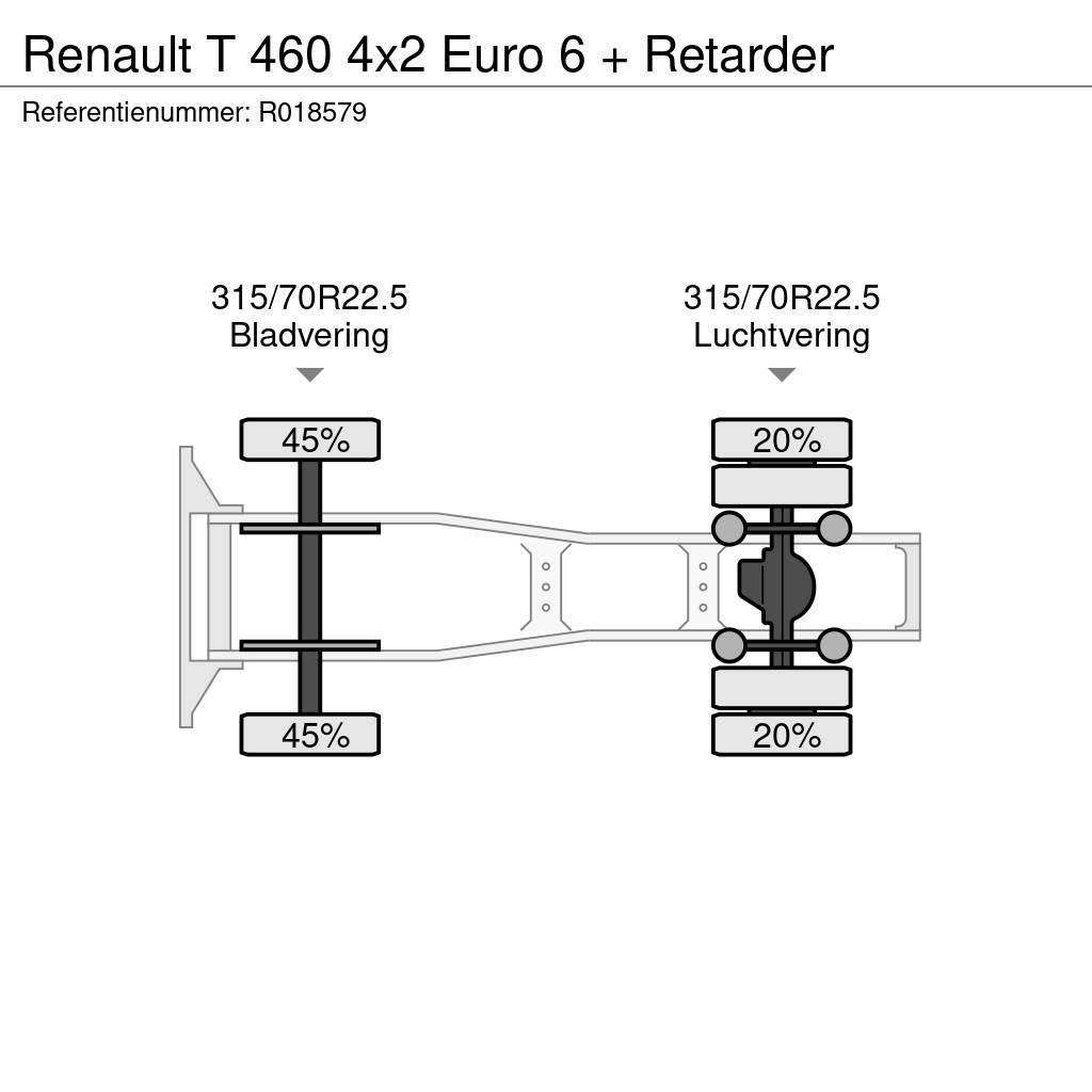 Renault T 460 4x2 Euro 6 + Retarder Tahače