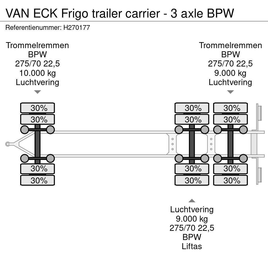 Van Eck Frigo trailer carrier - 3 axle BPW Chladírenské přívěsy